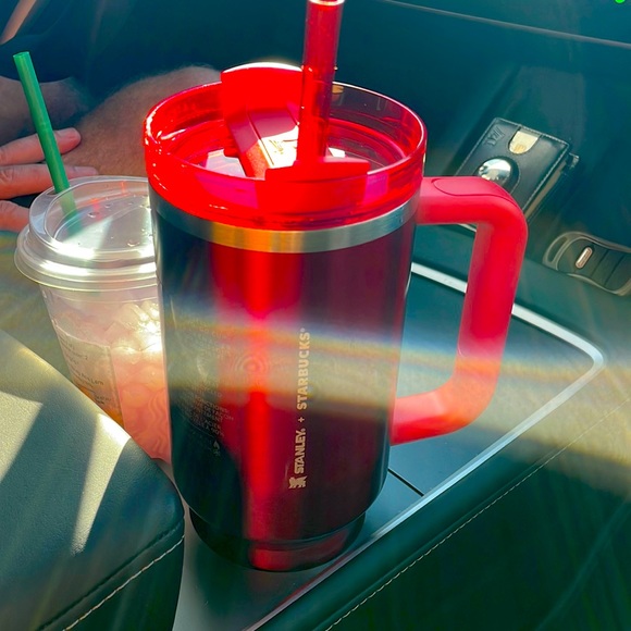 Brand new Red Starbucks Stanley with all of the paperwork.